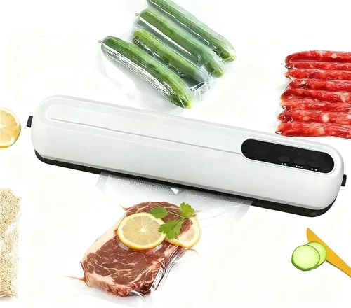 Sellador al vacío de cocina inteligente, sellador automático de conservación de alimentos, modos seco/húmedo, sellador al vacío para frescura y