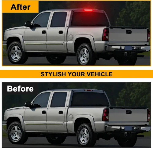 Miniatura 4 de Tercera luz de freno LED de repuesto para Sierra/Silverado 1500 2500 3500/HD 1999-2007, lámpara de parada central de cabina trasera con junta