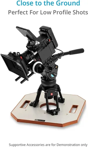 Miniatura 4 de PROAIM - Soporte de cuenco Hi-Hat de 2.953 in con tablero para disparos de ángulo bajo, 75 kg/165 lb Mounts in tight spaces where tripods can't