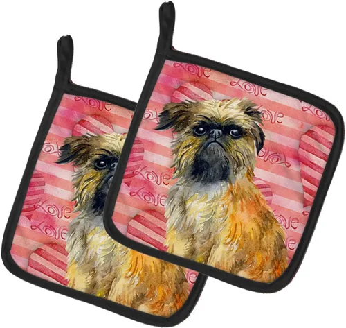Miniatura 32 de Caroline's Treasures BB9655PTHD - Juego de soportes para ollas de cocina resistentes al calor, almohadillas calientes para horno, 7 1/2 x 7 1/2