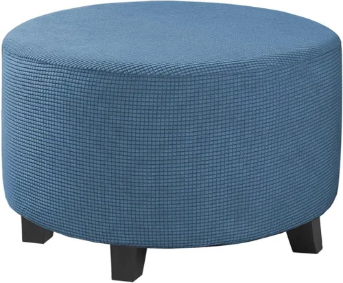 Miniatura 72 de H.VERSAILTEX Funda otomana rectangular de 29 a 34 pies para reposapiés, fundas protectoras para reposapiés, con tela jacquard elástica, gruesa