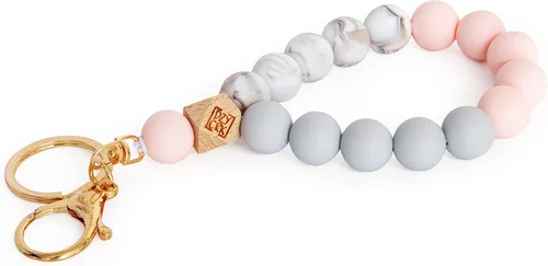 Miniatura 2 de Dizzy Creek Designs Llavero de silicona para mujer, llavero único y elegante con cuentas