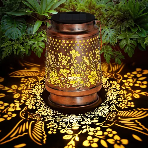 Farol solar impermeable para exteriores, decoración de jardín, regalos de cumpleaños de Navidad para mujeres, mamá, abuela, jardín decorativo,