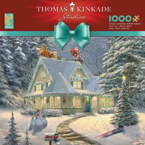 Miniatura 2 de Ceaco - Thomas Kinkade - Holiday - Midnight Delivery - Rompecabezas de 1000 piezas