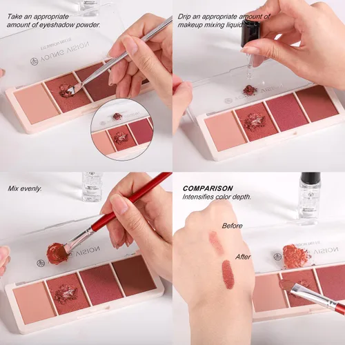 Miniatura 3 de YOUNG VISION Líquido de mezcla de maquillaje, sombra de ojos/base, maquillaje medio, sellador de ojos, potenciador de pigmentos, duradero