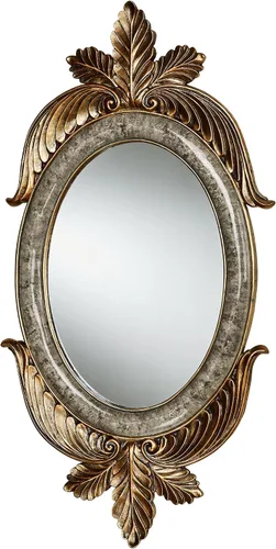 Miniatura 6 de Touch of Class Ashfield - Espejo de pared de hoja de acanto Oro envejecido, beige Estética victoriana Espejos de estilo vintage antiguo