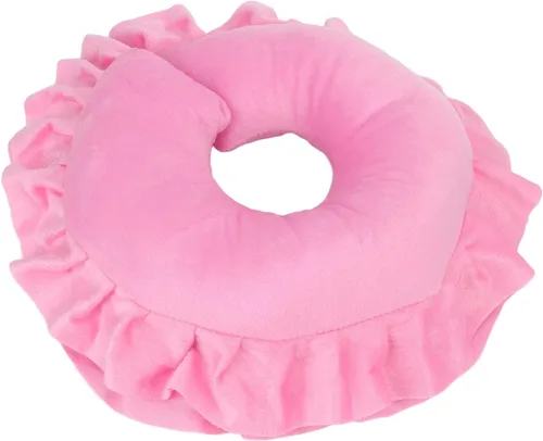 Miniatura 8 de Dioche Cojín de soporte para el cuello en forma de U suave para sala de spa, mesa de masaje, cama, almohada para la cara, cojín de cuello