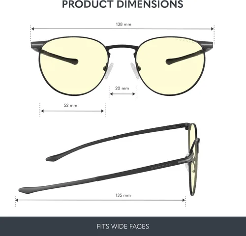 Miniatura 2 de GUNNAR - Gafas prémium para juegos y computadora - Bloquean el 65% de la luz azul - Mateo, Ónix y tinte ámbar