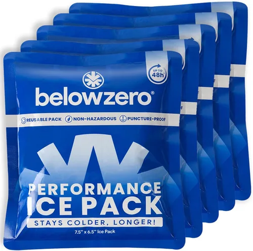 Miniatura 9 de Below Zero Paquetes de hielo precargados reutilizables para enfriadores Bloques de hielo de congelador de larga duración para acampar, bolsas