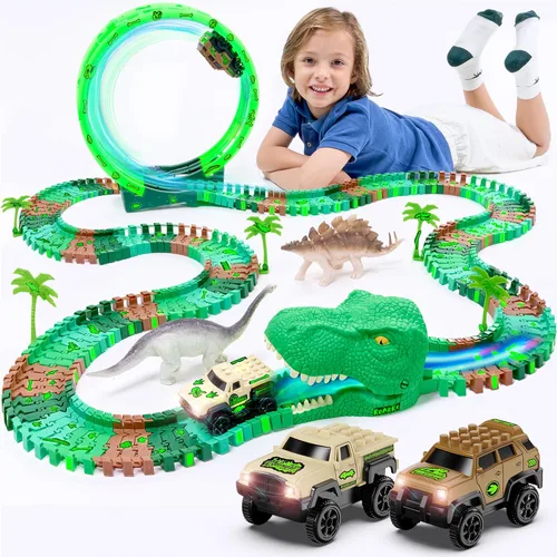 Miniatura 10 de JITTERYGIT Autos de Reemplazo para Pistas - Accesorios Extra para Carreras de Coches para Pista de Dinosaurios y Juguete de Tren - Regalo Compatible