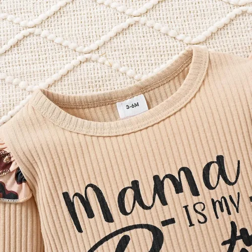 Miniatura 9 de CETEPY Ropa de bebé niña recién nacida manga larga con volantes mameluco pantalones cortos pantalones de leporad diadema trajes para bebés