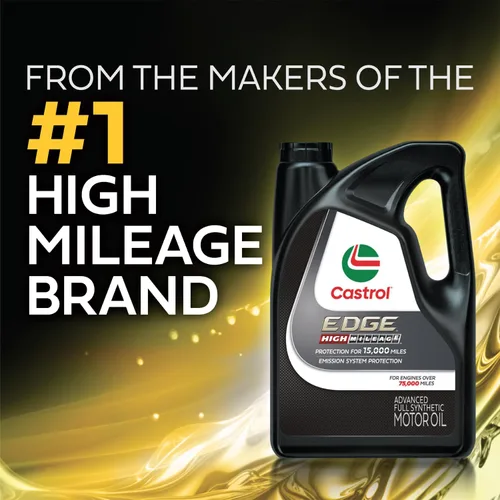 Miniatura 7 de Castrol EDGE High Mileage 5W-30 Aceite de motor sintético avanzado completo, 5 cuartos de galón