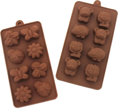 Miniatura 3 de Moldes antiadherentes de gelatina de caramelo, moldes de chocolate, moldes de jabón, moldes de silicona para hornear, diseño de bosque lindo oso