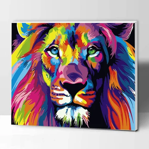 Miniatura 9 de Komking Kit de pintura de caballo por números para adultos y niños, kits de pintura por números en manualidades de lienzo, caballo de color 16 x 20
