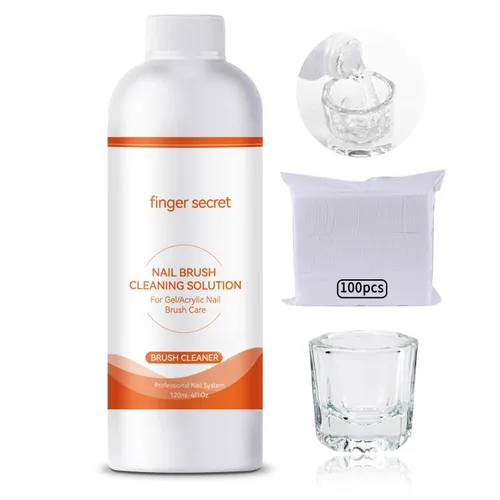 Miniatura 10 de Kit removedor de esmalte de uñas de gel de acetona de 4 onzas líquidas de capacidad, removedor de pegamento profesional de uñas rápida y fácilmente