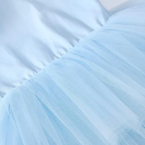 Miniatura 3 de Vestidos tutú de baile para niñas, con mangas con volantes, entrepierna a presión, leotardos de ballet