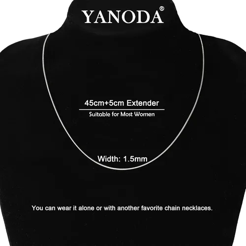 Miniatura 5 de YANODA Collar de espiga para mujer, collares de oro de 14 quilates para mujer, delicado collar de oro en capas para mujer, collar de cadena