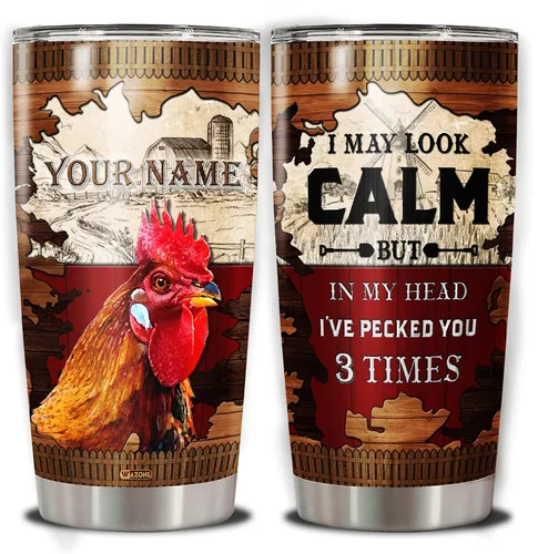 Miniatura 21 de WAZONE Vaso de vaca personalizado con tapa, de piel de vaca occidental, de 20 onzas, 30 onzas, taza de viaje con nombre personalizado, taza aislada