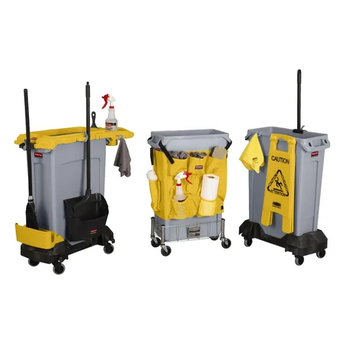 Miniatura 6 de Rubbermaid Commercial Products 1980602 Slim Jim - carrito de contenedor.