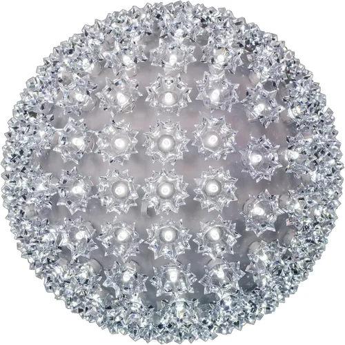 Miniatura 21 de Novelty Lights - Esfera de estrella de luz LED de 6 pulgadas con 50 luces, 100% verdadero parpadeo blanco cálido, bola de ornamento, cable