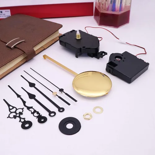 Miniatura 2 de Reloj de péndulo con mecanismo de reloj de cuarzo de repuesto con 2 pares de manecillas de reloj y péndulo