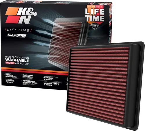 K&N Filtro de aire original de alta eficiencia para toda la vida: Aumenta la potencia: Premium, lavable: Compatible con TOYOTA 2022-2025: Sequoia,