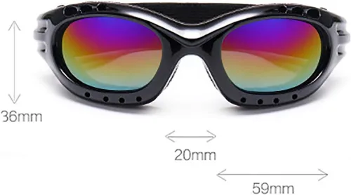 Miniatura 5 de Gafas de seguridad para motocicleta, gafas de motocross clásicas retro KG13
