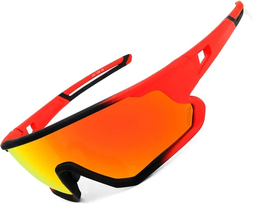 Miniatura 8 de FMY Gafas de ciclismo polarizadas para hombres y mujeres, protección UV400, gafas de sol deportivas para béisbol, correr, pesca, golf Lente azul
