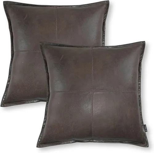 Miniatura 14 de Funda de almohada de piel de cordero – Funda de cojín para sofá, fundas decorativas para sala de estar o dormitorio de 20 x 20 pulgadas – Caja