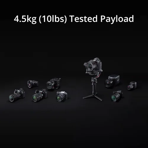 Miniatura 2 de DJI RS 2 - Estabilizador cardán de 3 ejes para cámaras DSLR y sin espejo, Nikon, Sony, Panasonic, Canon, Fuji, carga útil probada de 10 libras