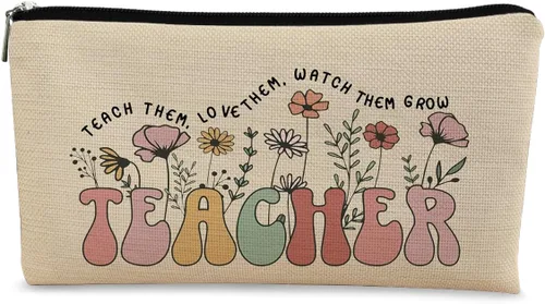Miniatura 11 de Regalos para Profesores Bolsa de Maquillaje - Bolso de Supervivencia para Profesores Boho Sunshine, Bolso de Cosméticos, Regalos de Cumpleaños