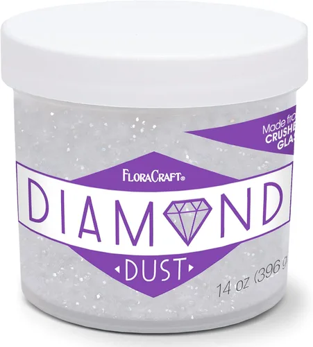 Miniatura 7 de FloraCraft Diamond Dust Glitter - Cristal transparente de 6 onzas