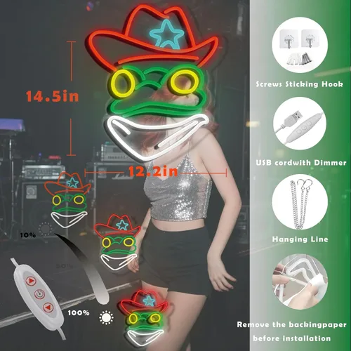 Miniatura 4 de Letrero LED de neón brillante y cálido para negocios, restaurante, cafetería, bar, salón, hotel, decoración de pared para el hogar, alimentado por