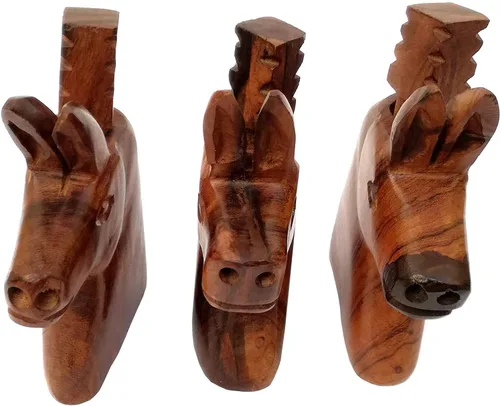 Miniatura 3 de Chiltepin - Molinillo de pimienta, trituradora de chile hecha a mano de madera de hierro (burro)