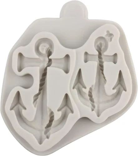 Miniatura 8 de Sijiangmold Moldes de silicona pirata, cuerda de anclaje, molde de fondant, brújula, molde de chocolate, monedas del tesoro, molde de caramelo