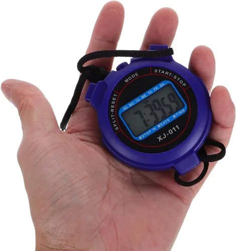 Miniatura 4 de Cronómetro digital silencioso con temporizador deportivo con pantalla grande, diseño compacto y ligero para natación, correr, fitness, operación