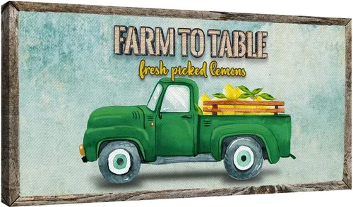 Miniatura 8 de Tailored Canvases Decoración artística de pared para cocina, lienzo rústico personalizado para el hogar, sala de estar, comedor, cocina de campo
