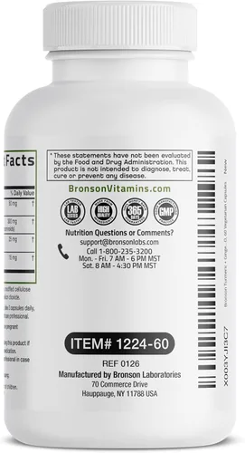 Miniatura 6 de Bronson Cúrcuma + jengibre extra fuerte apoyo para la salud y la digestión de las articulaciones con BioPerine, sin OMG, 60 cápsulas vegetarianas