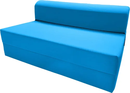 Miniatura 18 de D & D Futon Furniture Chair cama plegable de espuma, sofá de estudio, colchón de espuma doblado (6 x 36 x 70 pulgadas, azul real)
