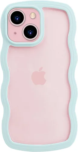 Miniatura 9 de LOEV Funda transparente diseñada para iPhone 7 Plus, iPhone 8 Plus con borde ondulado, bonita funda transparente con forma de onda rizada, a prueba