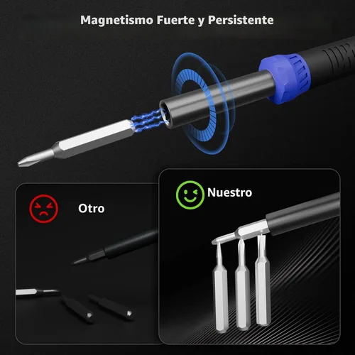 Miniatura 4 de STREBITO Juego de destornilladores de precisión pequeños de 64 piezas con Torx, Triwing, Pentalobe, kit de herramientas de reparación electrónica