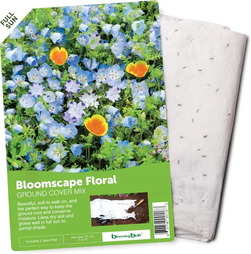 Miniatura 9 de BloomingBulb Alfombrilla para semillas, fácil de plantar y cultivar semillas de jardín, crea un jardín de flores fragantes y vibrantes, macizos