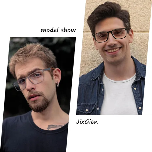 Miniatura 6 de Paquete de 2 lentes de lectura para hombres, lectores de estilo deportivo con bloqueo de luz azul y filtro antideslumbrante, lentes ligeras