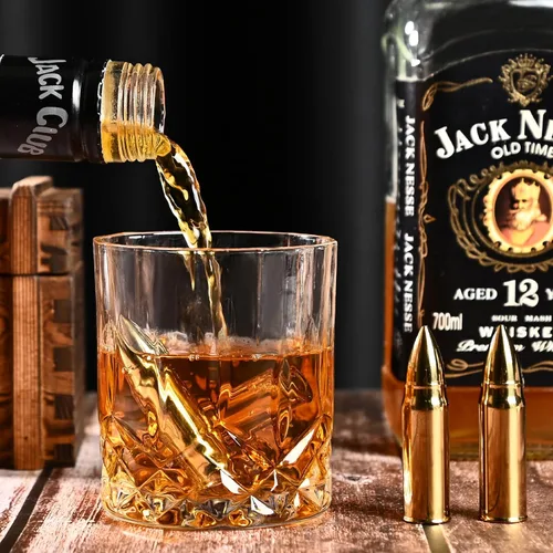 Miniatura 9 de EooCoo Regalos para el día del padre, juego de regalo de piedras de whisky con 6 piedras y caja, cubos de hielo reutilizables para bebidas