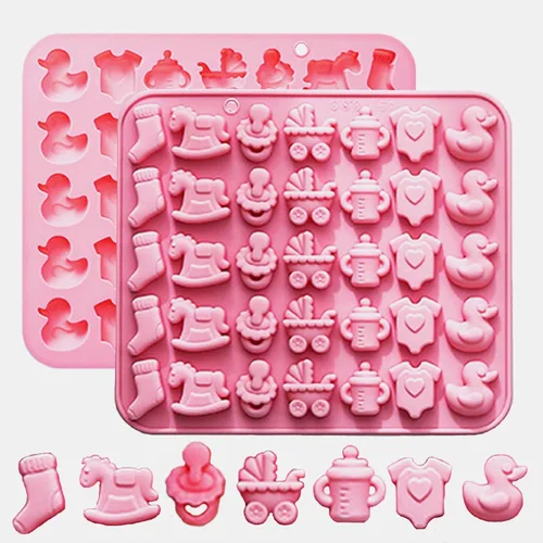 Miniatura 17 de Paquete de 2 moldes de silicona para pastel de calabaza, moldes de silicona para pastel de calabaza, moldes de chocolate de Acción de Gracias, 12