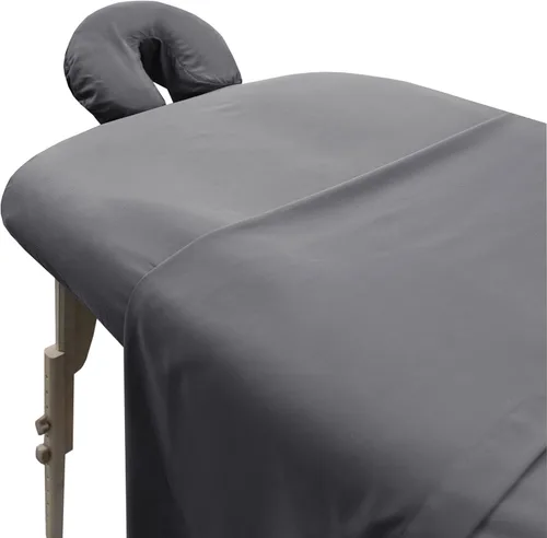 Miniatura 16 de London Linens Juego de sábanas de microfibra suave para mesa de masaje de 3 piezas, incluye funda para mesa de masaje, sábana bajera ajustable