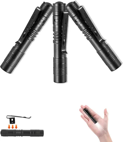 Miniatura 10 de Linterna de la pluma,2PCS llevó las linternas de la luz de la pluma con el clip,Mini linterna de bolsillo pequeña linterna de inspección de Penlight