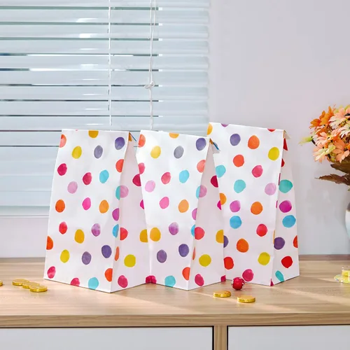 Miniatura 6 de SUNCOLOR Paquete de 30 bolsas de regalo de fiesta, bolsas de regalo para niños, bolsas de regalo para fiestas de cumpleaños, 9.1 x 5.1 x 3.1 pulgadas