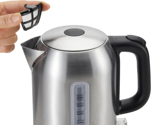 Miniatura 6 de Amazon Basics Hervidor eléctrico de 1.1 cuartos de galón, hervidor de té y caldera de agua, con apagado automático, protección contra hervir