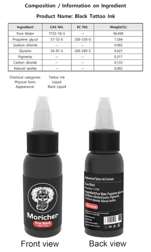 Miniatura 6 de Moricher Hand Poke a Stick Kit de tatuaje con tinta DIY kit de práctica de tatuaje con aguja de tatuaje para principiantes kit completo de tatuaje
